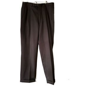 Brooks Brothers 346 100% Wool Grey Slacks  Size 34 Long